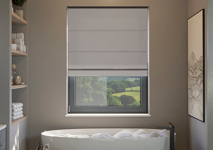 Geneva, Frost Grey - Twist&Fit Roman Blind - Image 3